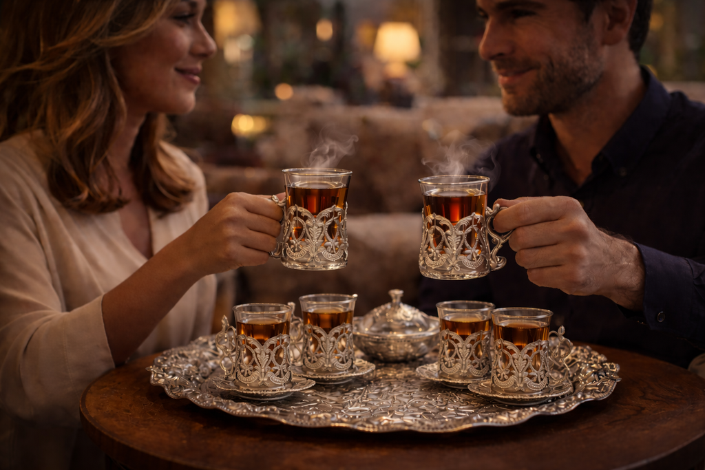 Velmora Silver Heritage Tea Set – 6 Piece Collection