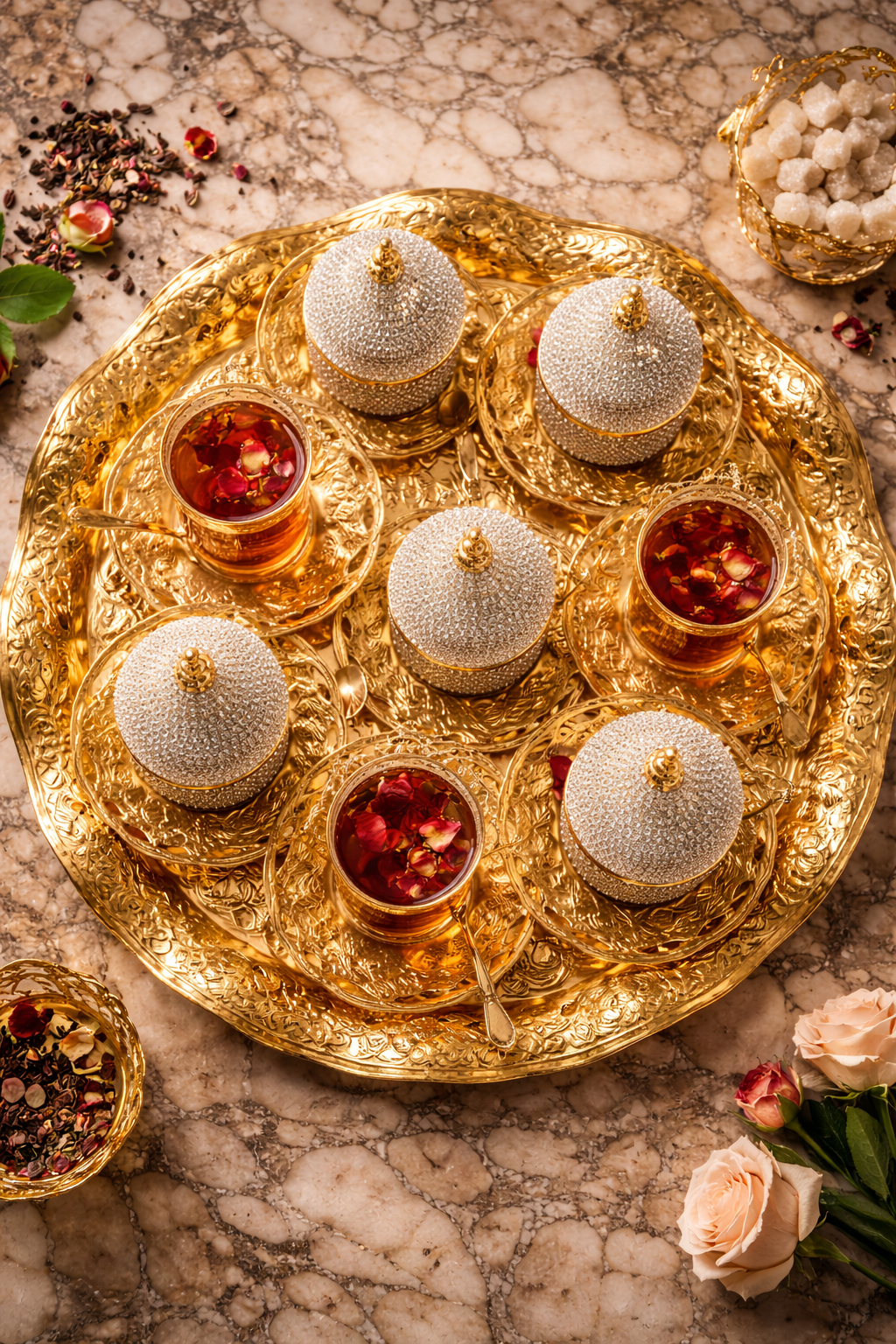 Velmora Crystal Ottoman Tea Set